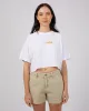 World Slay Hemp Cropped Tee White sold by edge clothing