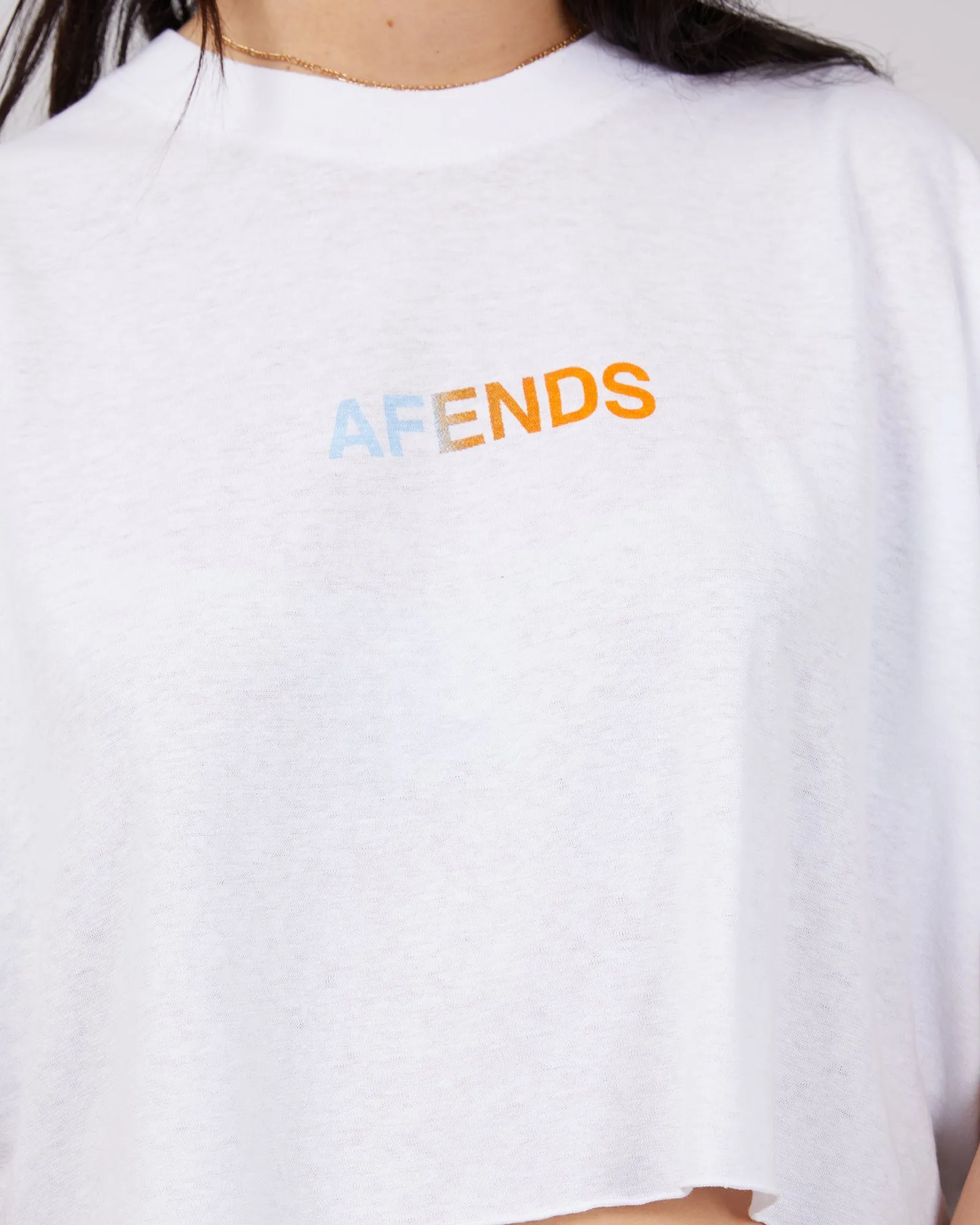 World Slay Hemp Cropped Tee White sold by edge clothing product image thumbnail 5