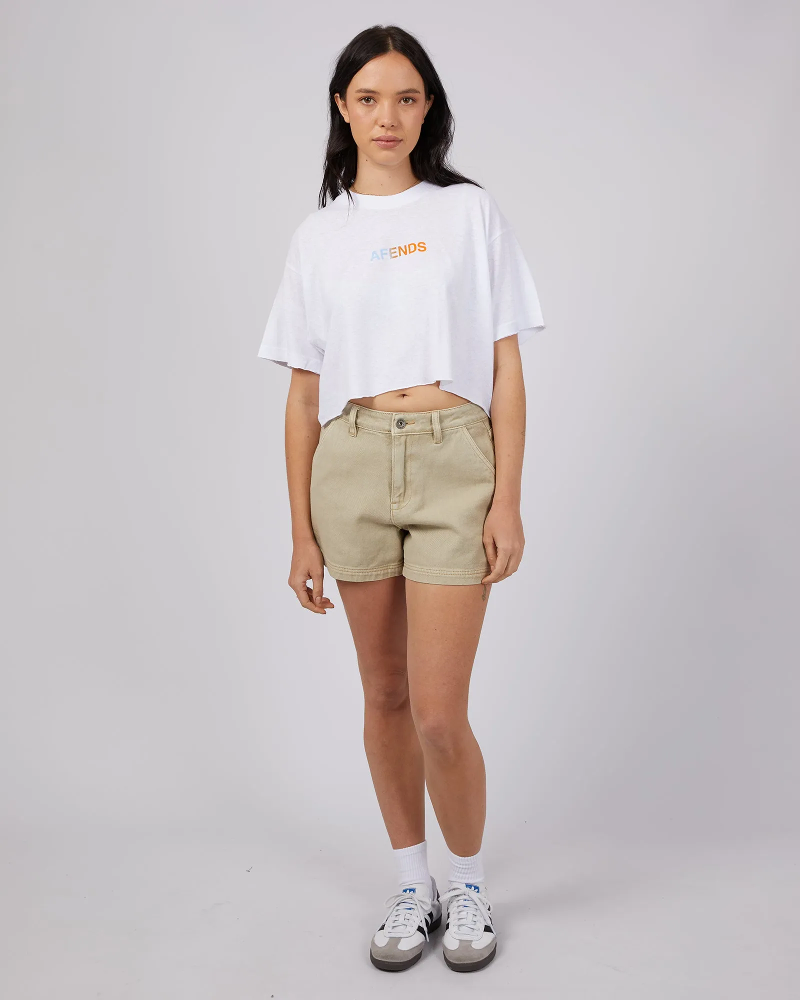 World Slay Hemp Cropped Tee White sold by edge clothing product image thumbnail 2