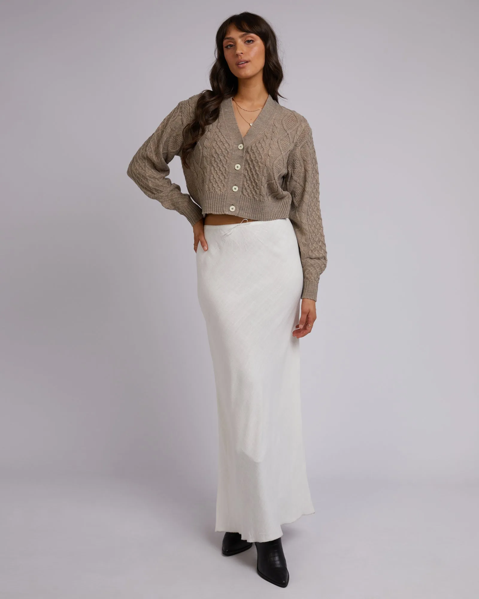 Zepher Knit Cardi Oatmeal sold by edge clothing product image thumbnail 2