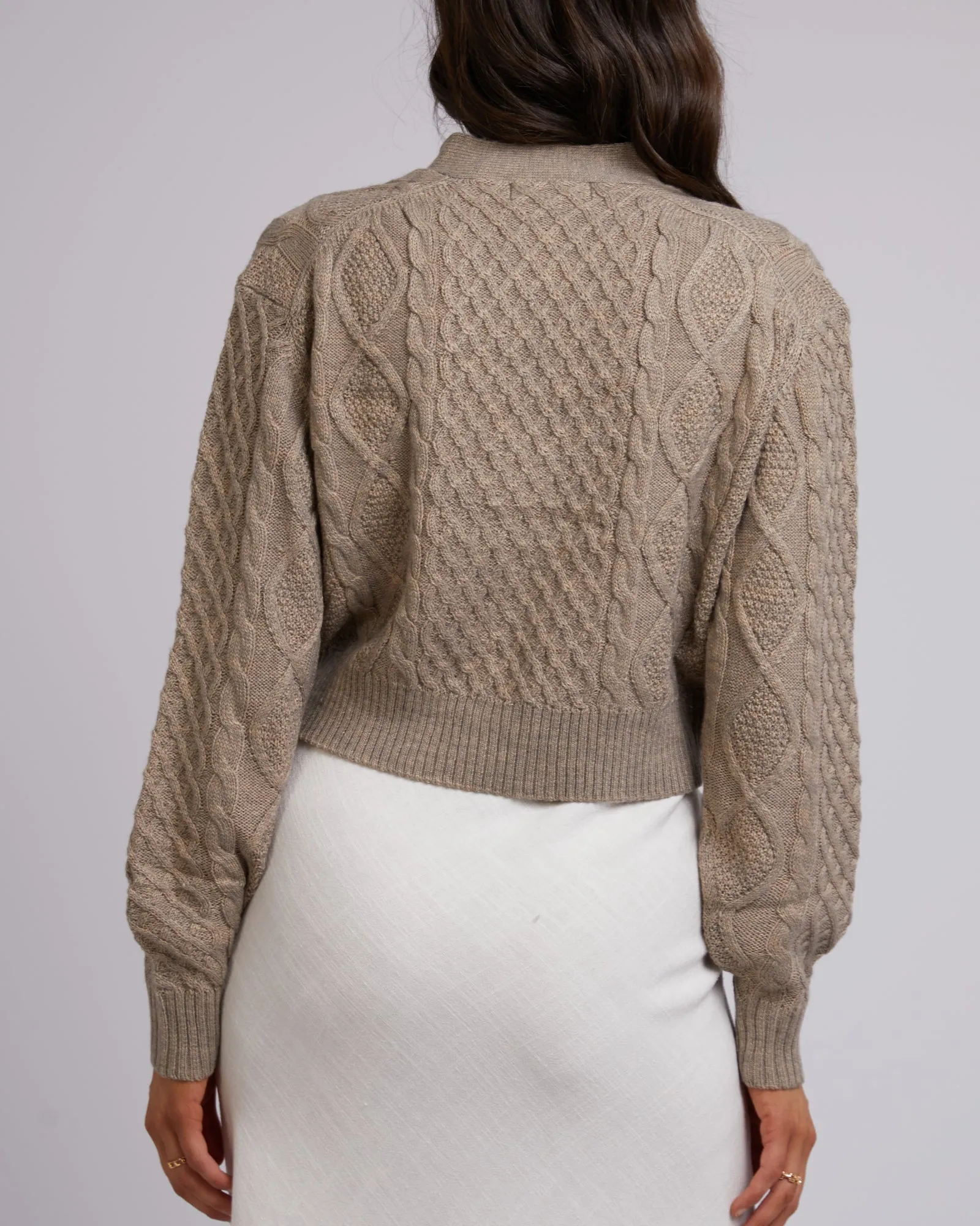 Zepher Knit Cardi Oatmeal sold by edge clothing product image thumbnail 3
