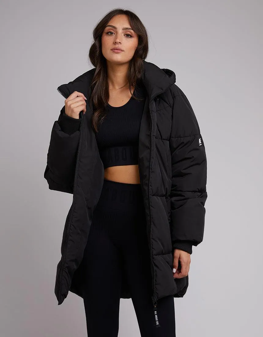 Remi Luxe Midi Puffer Black sold by edge clothing