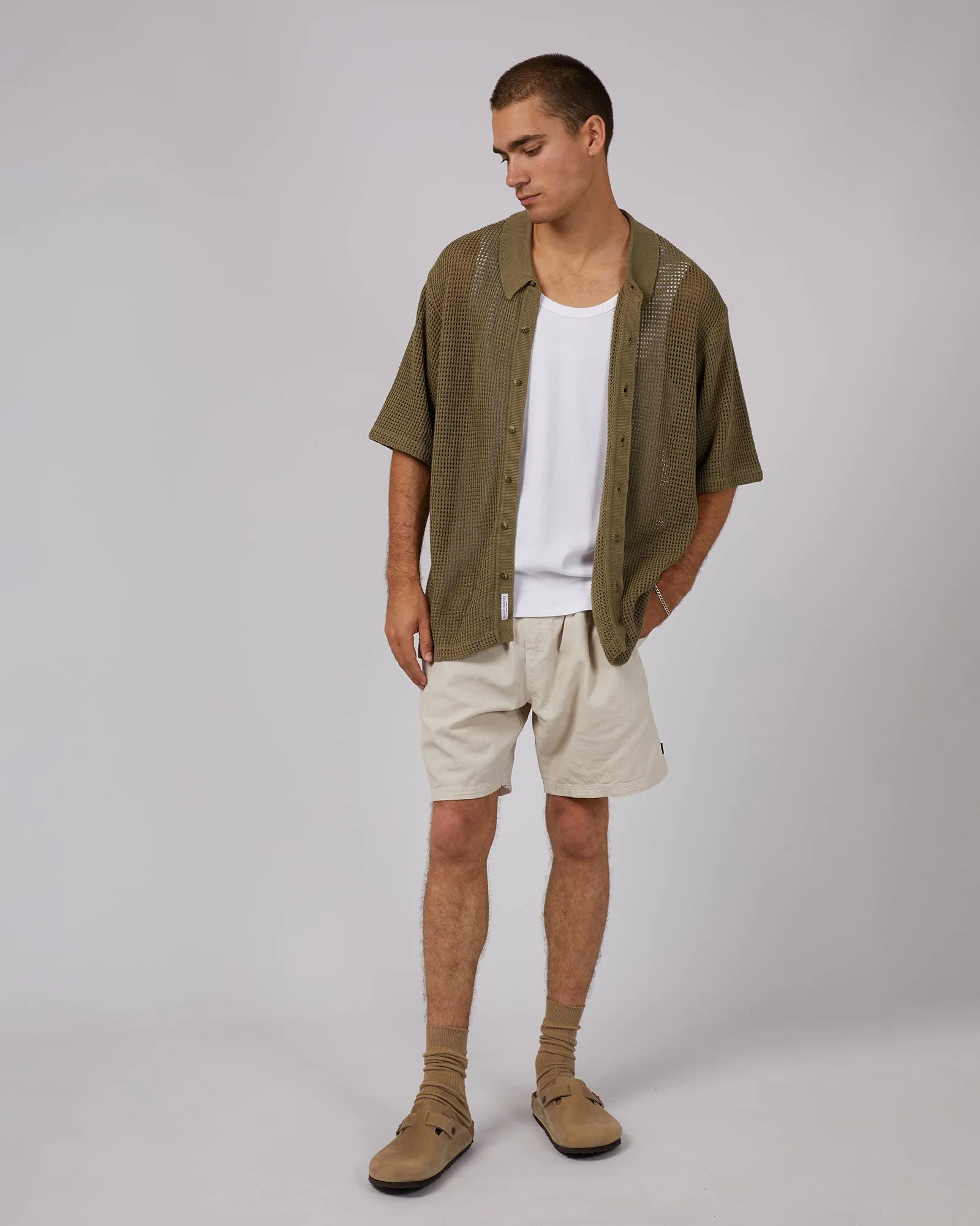 Clement Knit Shirt Khaki sold by edge clothing product image thumbnail 2