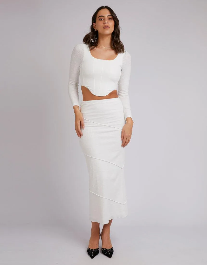 Eden Long Sleeve Corset White sold by edge clothing product image thumbnail 2