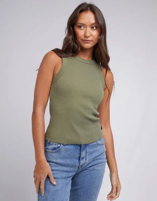 Greta Tank Khaki sold by edge clothing