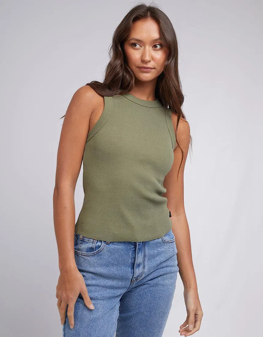 Greta Tank Khaki sold by edge clothing