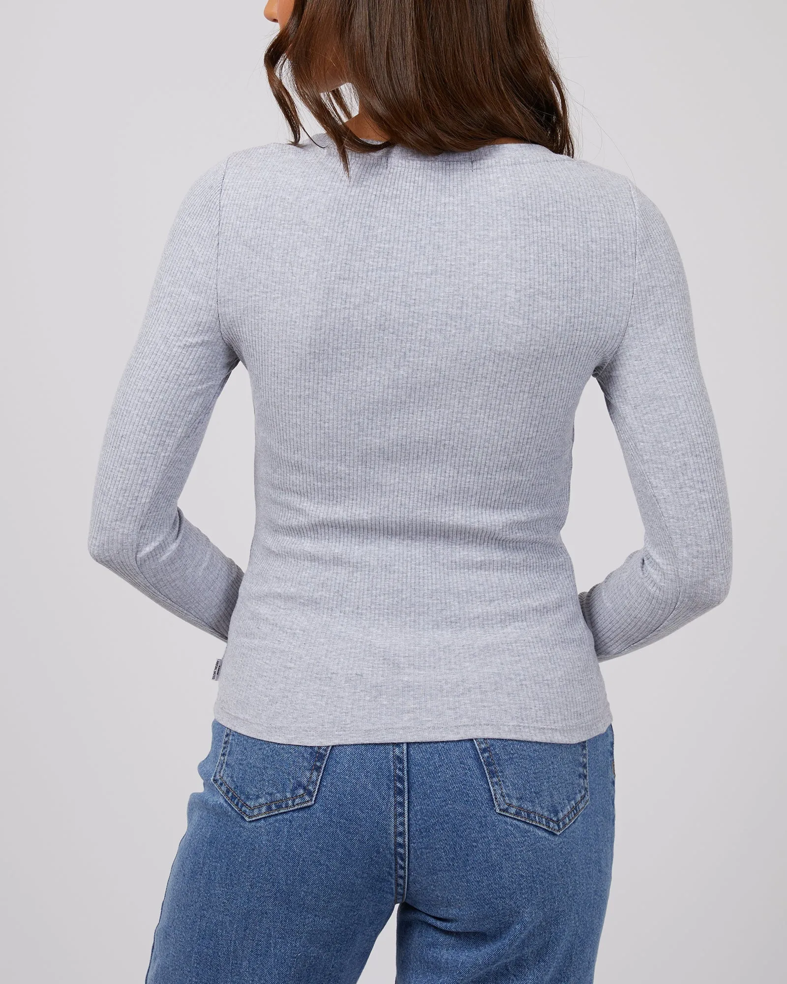 Lily Long Sleeve Grey Marle sold by edge clothing product image thumbnail 3