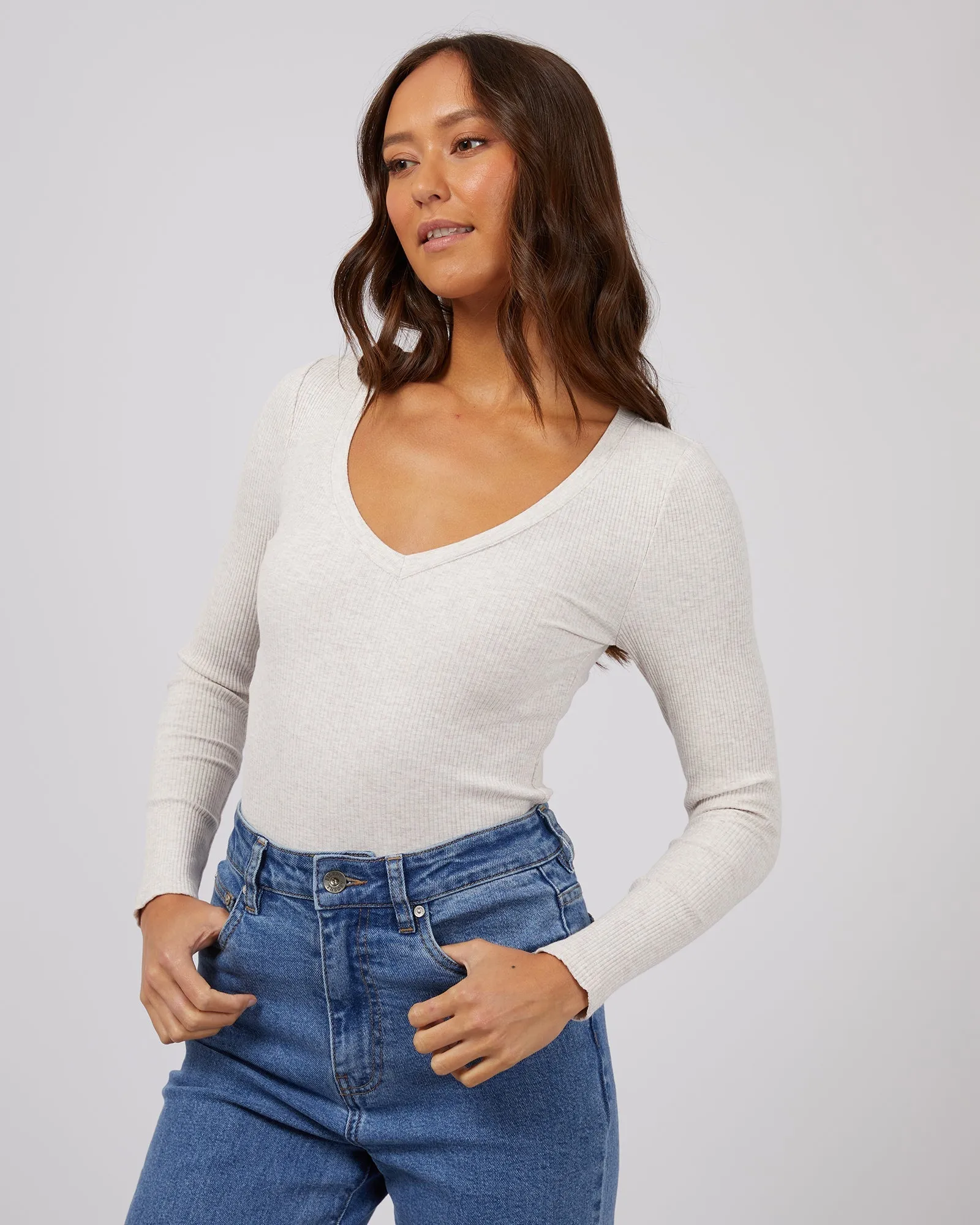 Lily Long Sleeve Oatmeal sold by edge clothing product image thumbnail 4