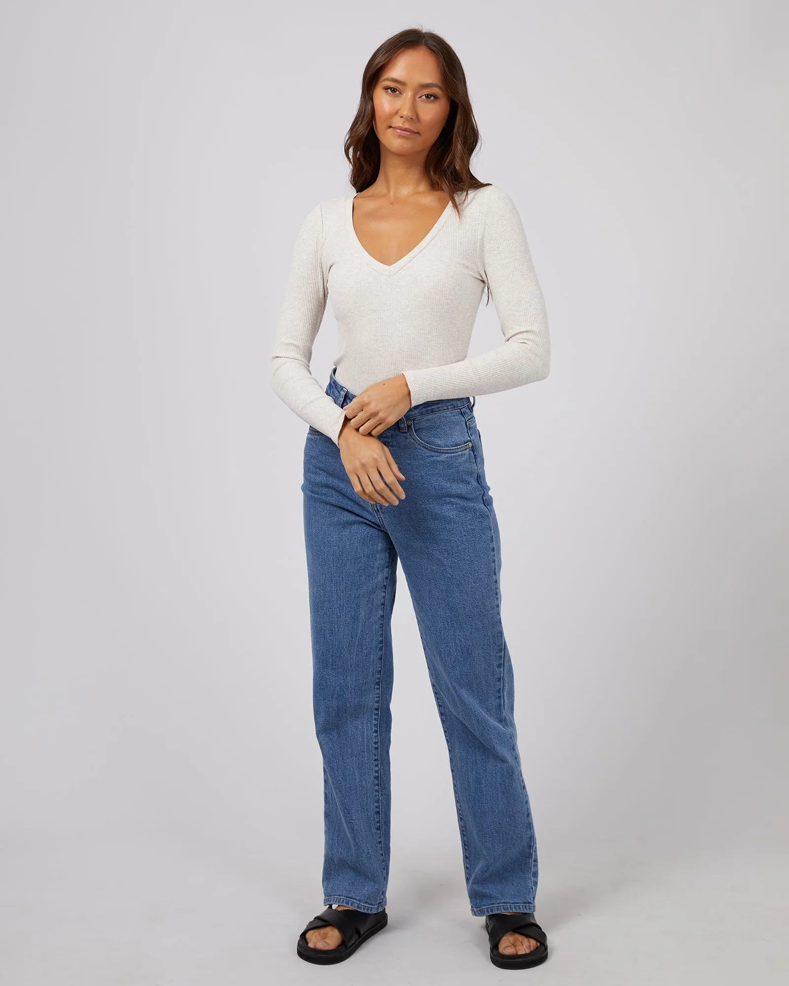 Lily Long Sleeve Oatmeal sold by edge clothing product image thumbnail 2