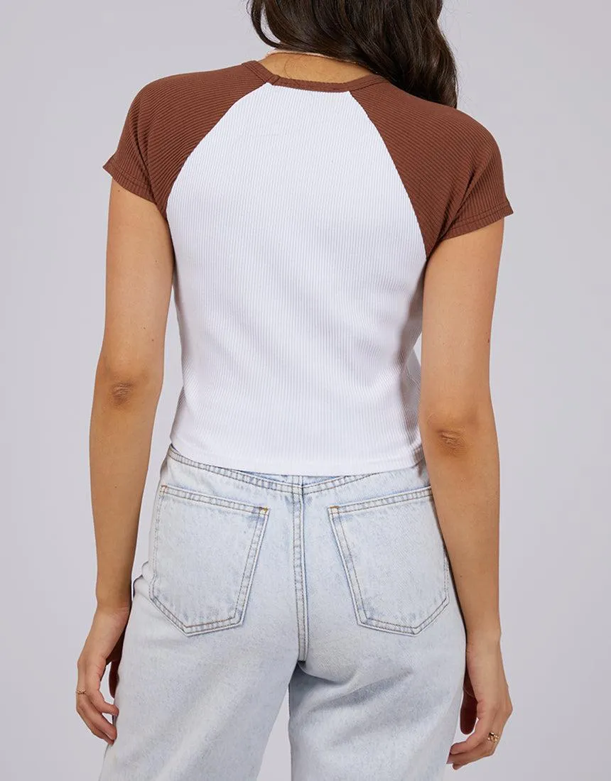 Eve Ringer Rib Tee Brown sold by edge clothing product image thumbnail 3