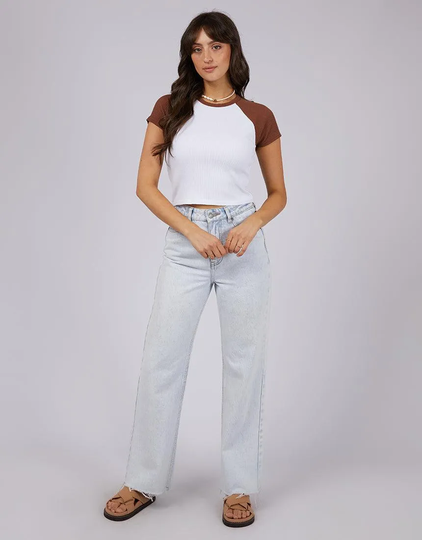 Eve Ringer Rib Tee Brown sold by edge clothing product image thumbnail 2