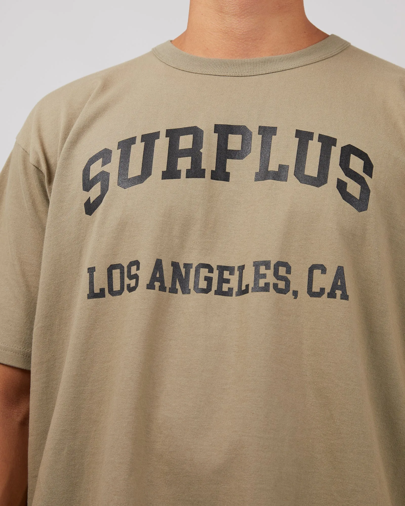 Varsity La Surplus Tee Khaki sold by edge clothing product image thumbnail 5
