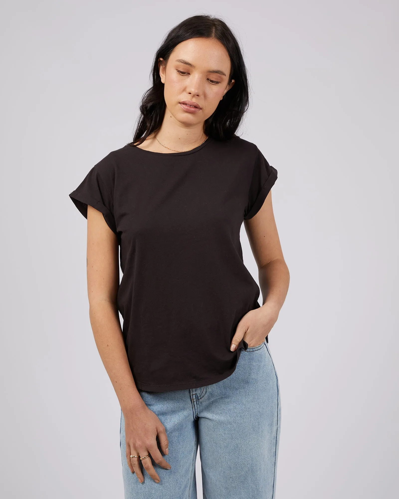 Lucy Tee Washed Black sold by edge clothing