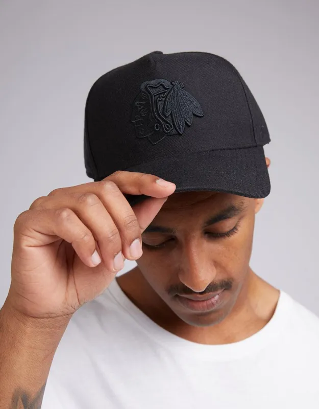 Chicago Blackhawks Snapback Cap Black sold by edge clothing