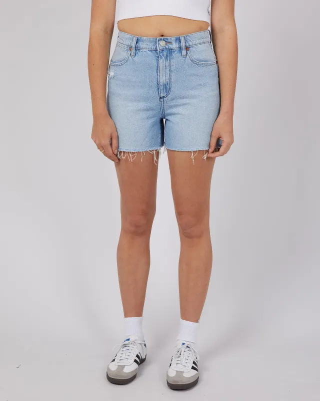 Mid Vintage Straight Denim Short Blue sold by edge clothing
