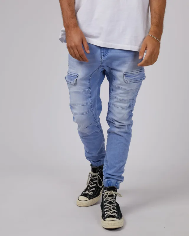 Salem Cargo Jogger Crystal Blue sold by edge clothing