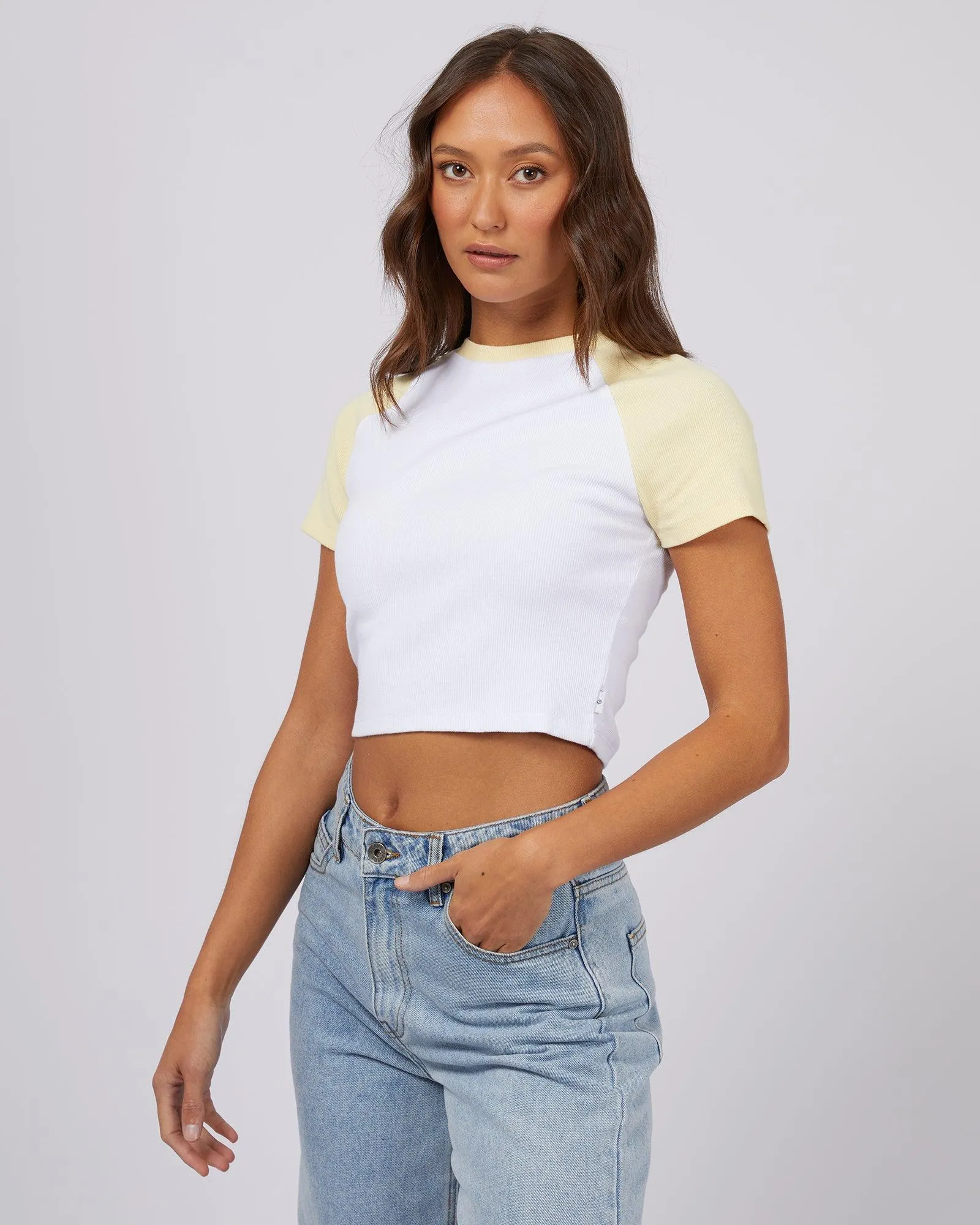 Contrast Tee Lemon sold by edge clothing product image thumbnail 4