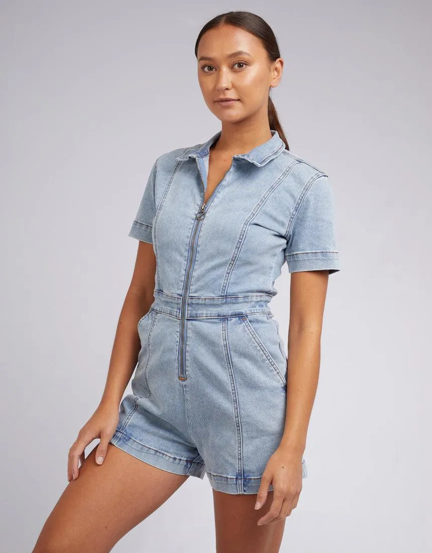 Boston Denim Playsuit Blue sold by edge clothing product image thumbnail 4