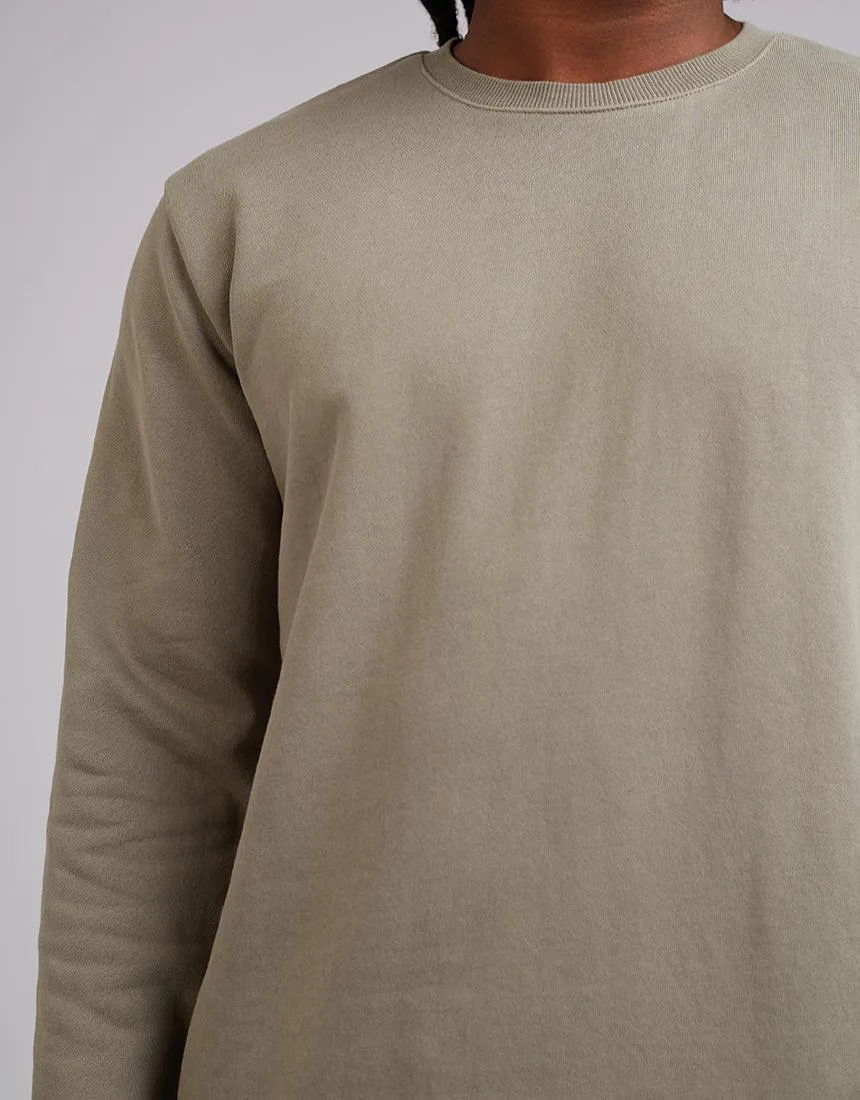 Curved Hem Crew Khaki sold by edge clothing product image thumbnail 5
