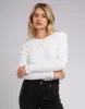 Rib Long Sleeve 3 Pack White, Black & Khaki sold by edge clothing