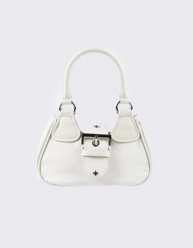 Wilde Double Handle Cross Body White sold by edge clothing