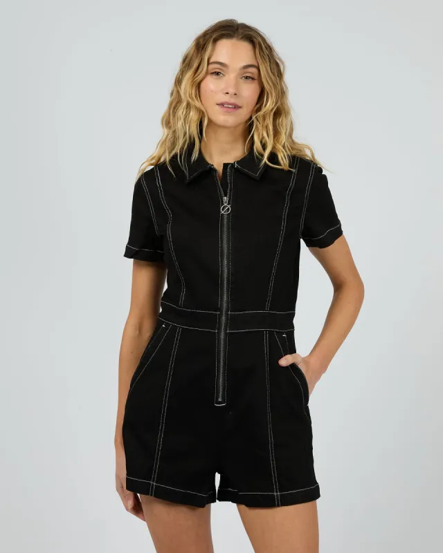 Boston Playsuit Black sold by edge clothing