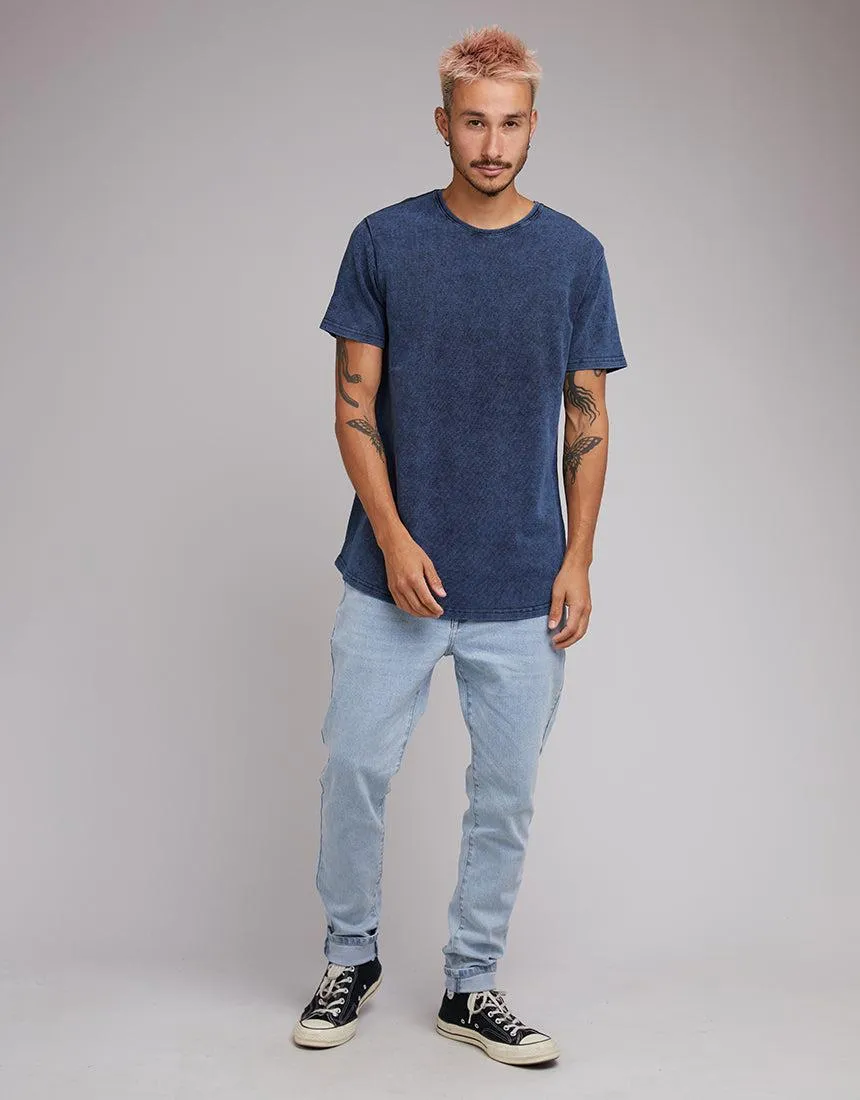 Acid Pique Tee Navy sold by edge clothing product image thumbnail 2