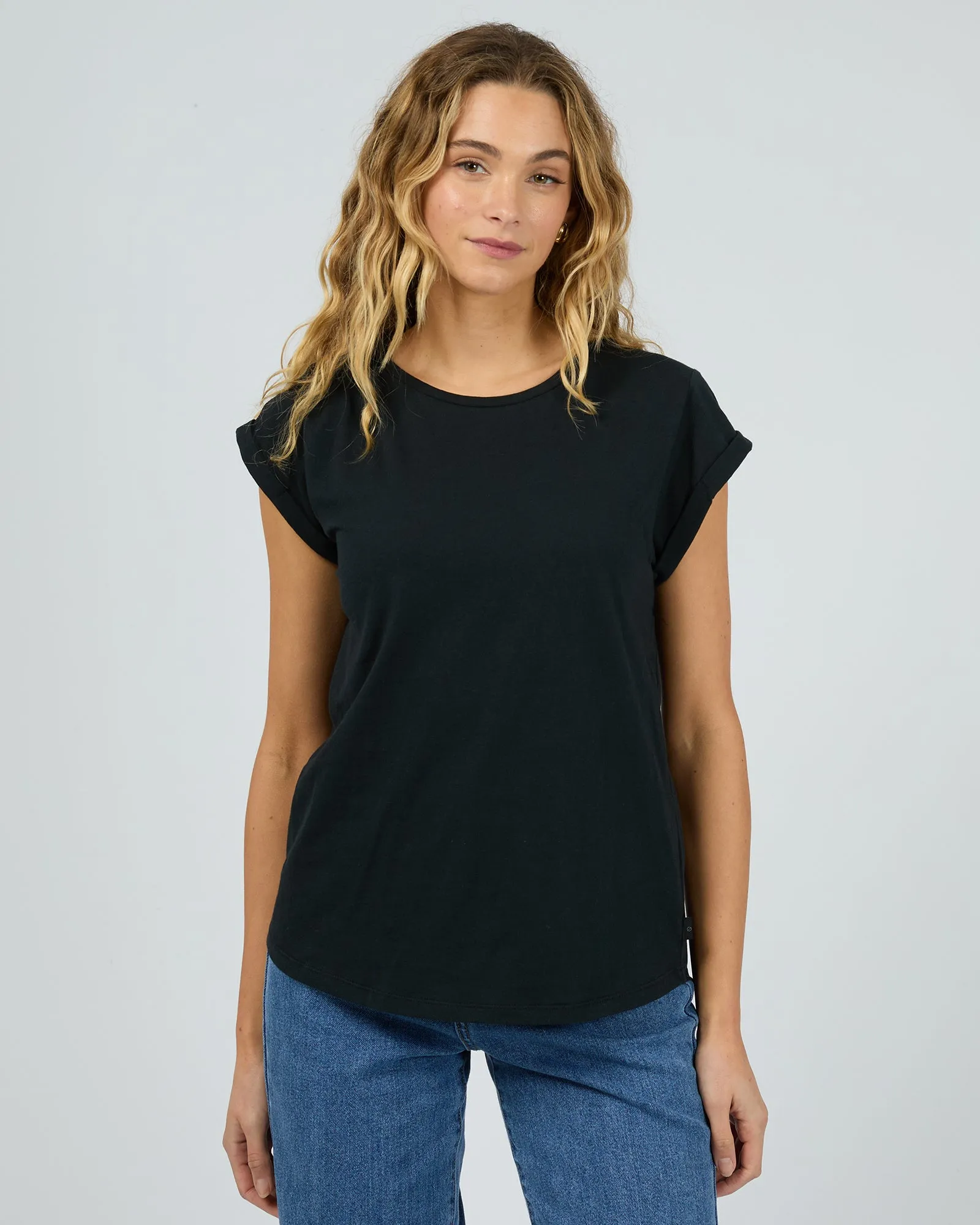 Lucy Tee Black sold by edge clothing