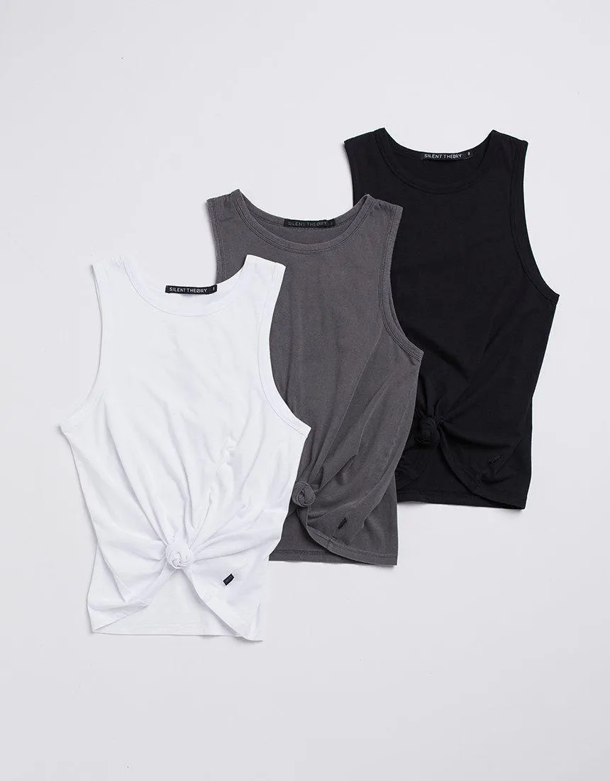Off Beat Tank 3 Pack White, Black & Charcoal sold by edge clothing product image thumbnail 2