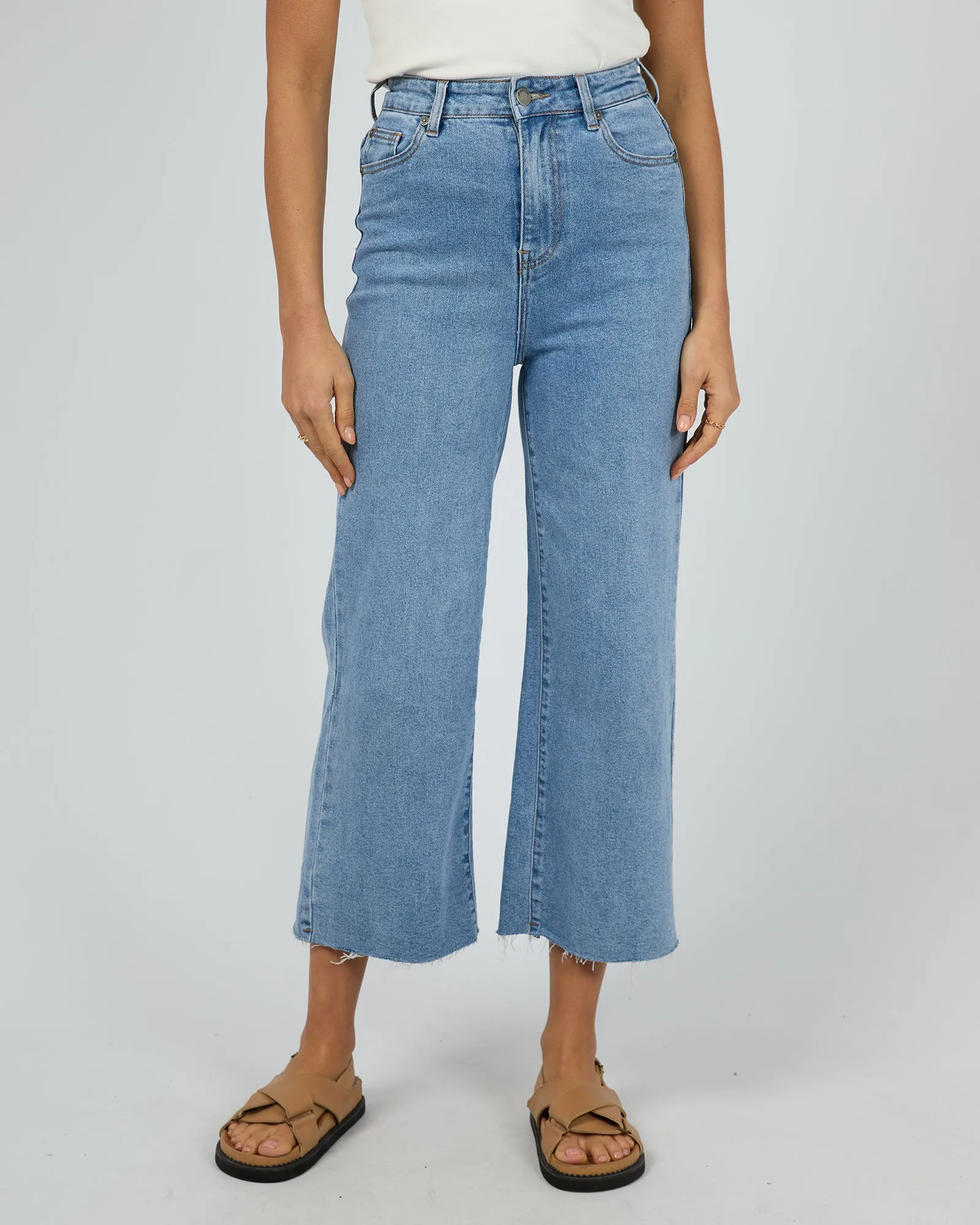 Charlie High Rise Wide Leg Jean Heritage Denim sold by edge clothing