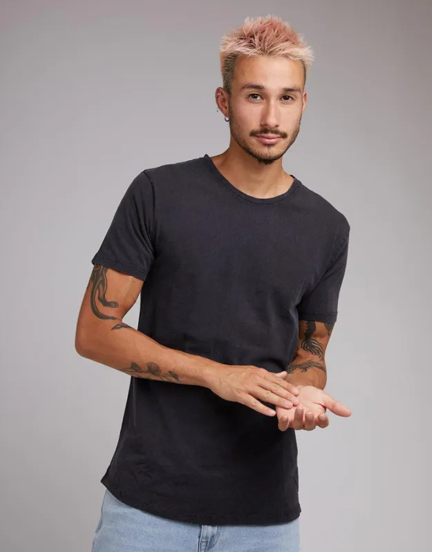 Acid Tail Tee Washed Black sold by edge clothing