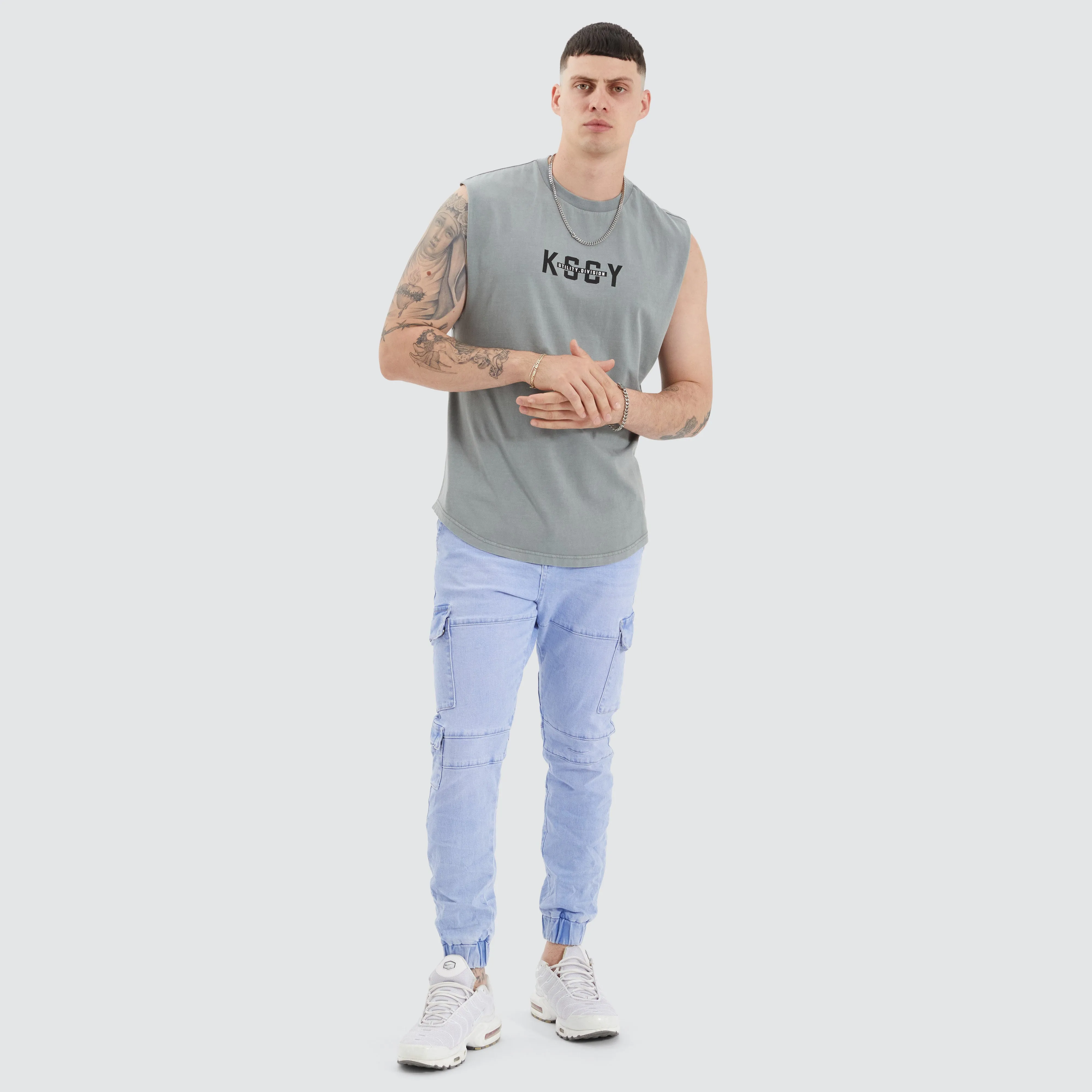 Divided Dual Curved Muscle Pigment Neutral Grey sold by edge clothing product image thumbnail 5