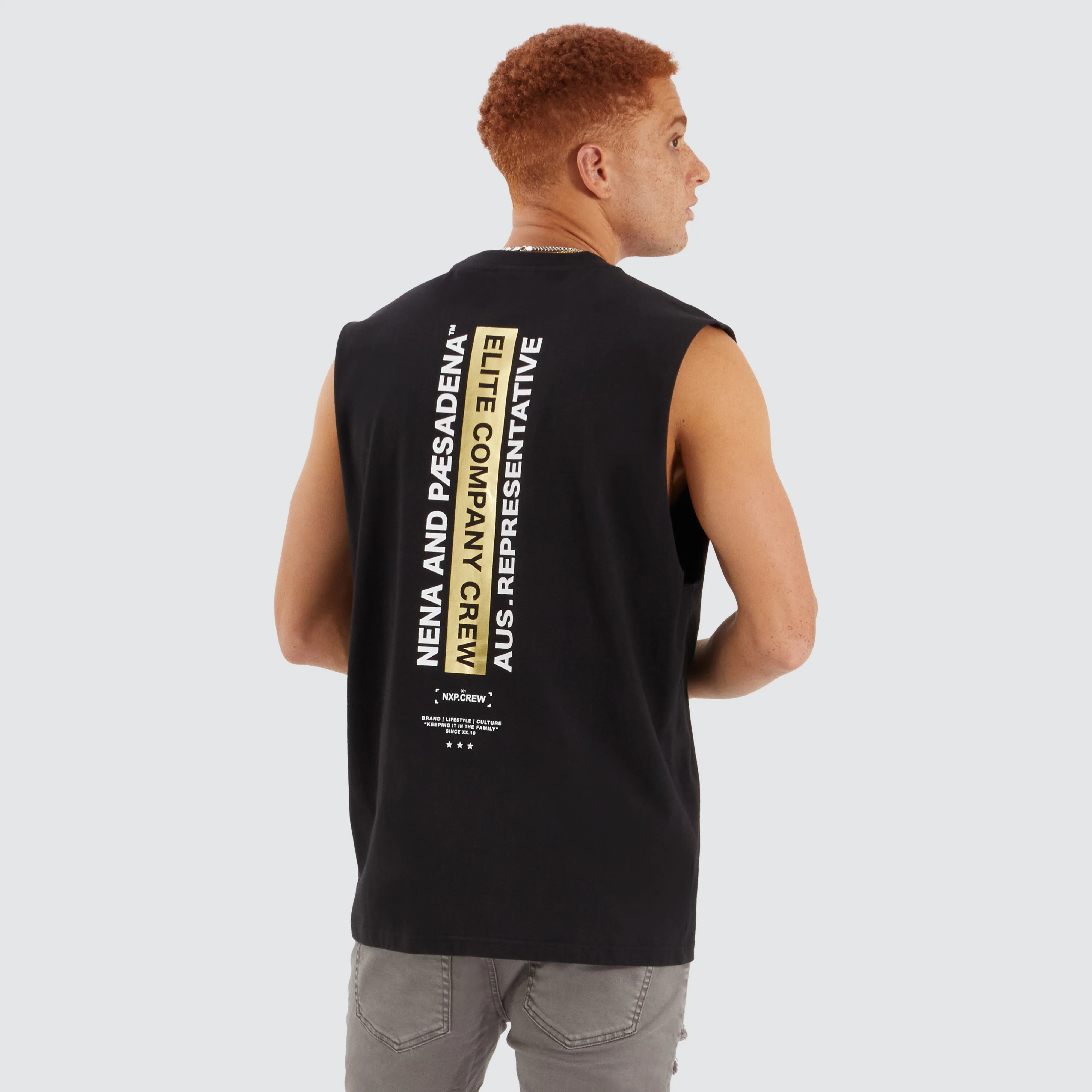 Colony Relaxed Muscle Tee Jet Black sold by edge clothing product image thumbnail 2