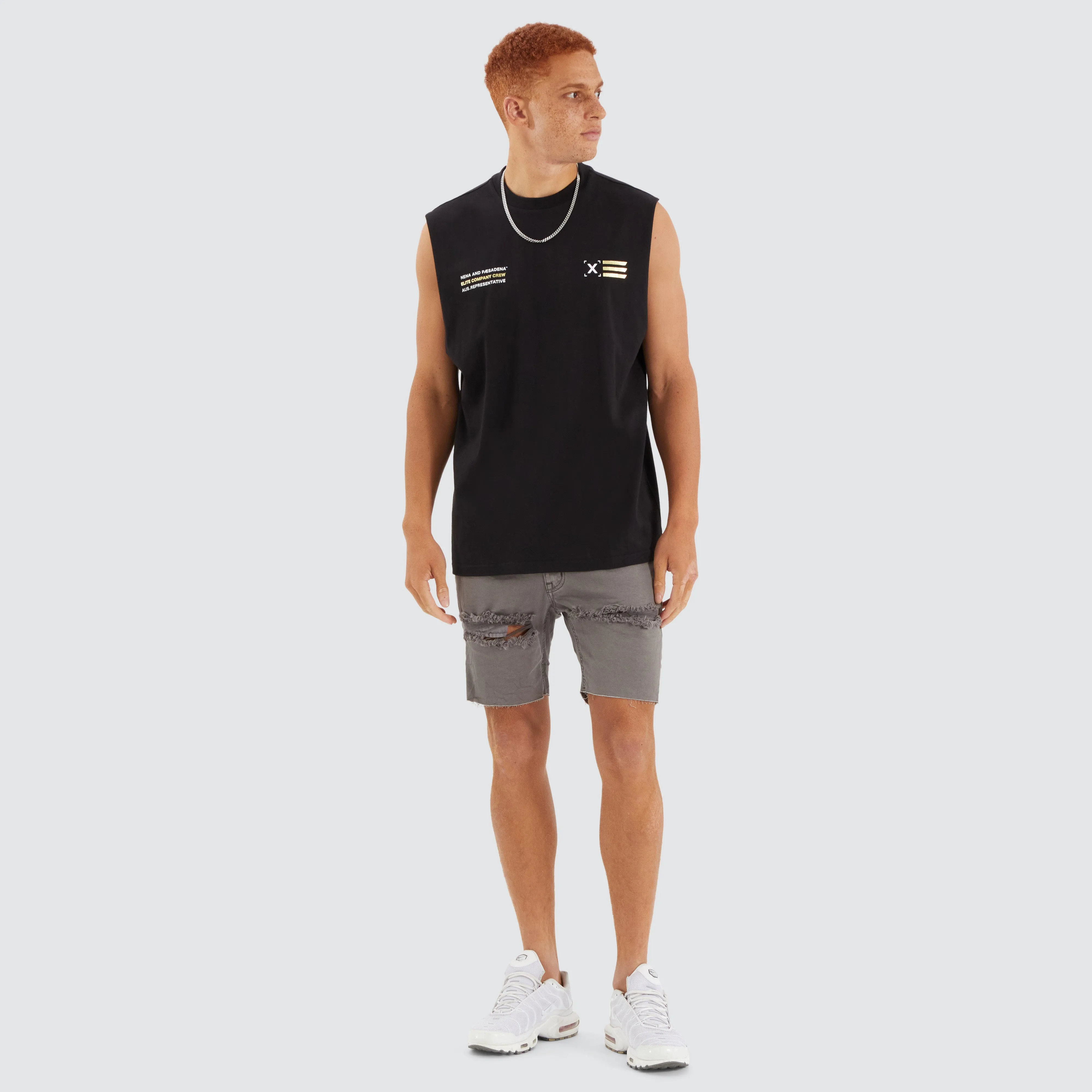 Colony Relaxed Muscle Tee Jet Black sold by edge clothing product image thumbnail 5