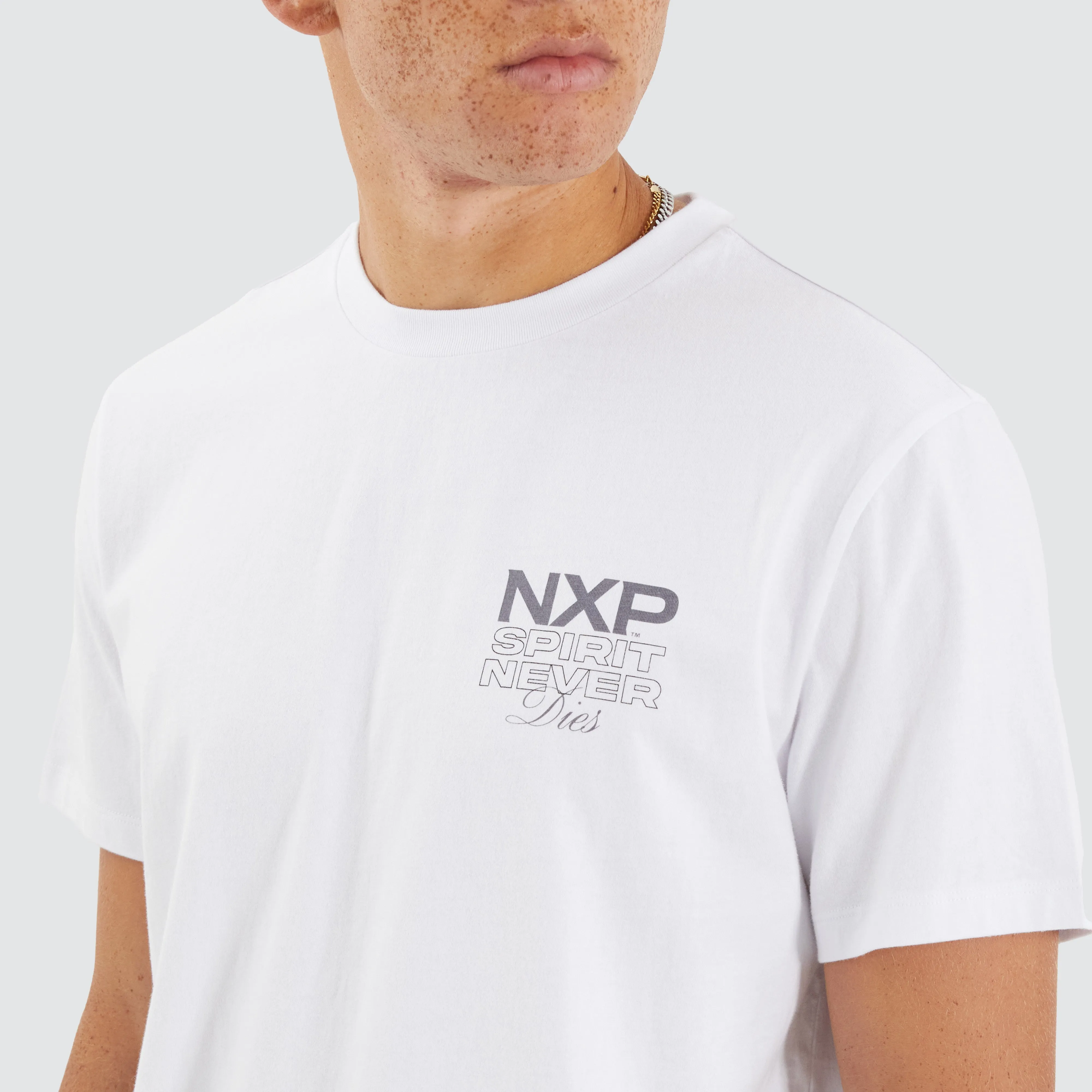 Simulation Dual Curved Tee White sold by edge clothing product image thumbnail 4