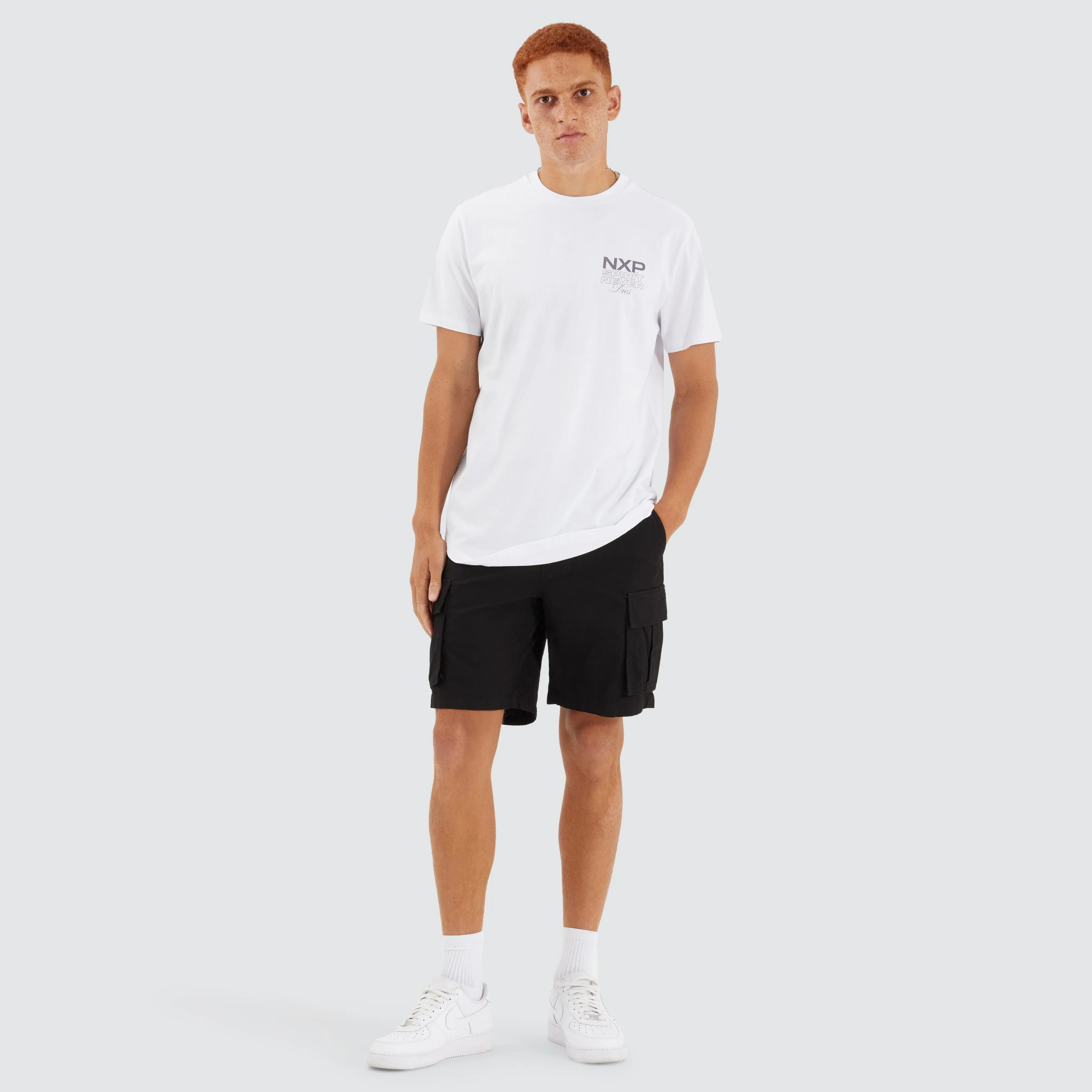 Simulation Dual Curved Tee White sold by edge clothing product image thumbnail 5