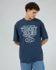 Oversized Vintage Nyc Tee Navy sold by edge clothing