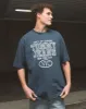 Oversized Vintage Nyc Tee Navy sold by edge clothing