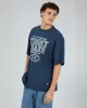 Oversized Vintage Nyc Tee Navy sold by edge clothing