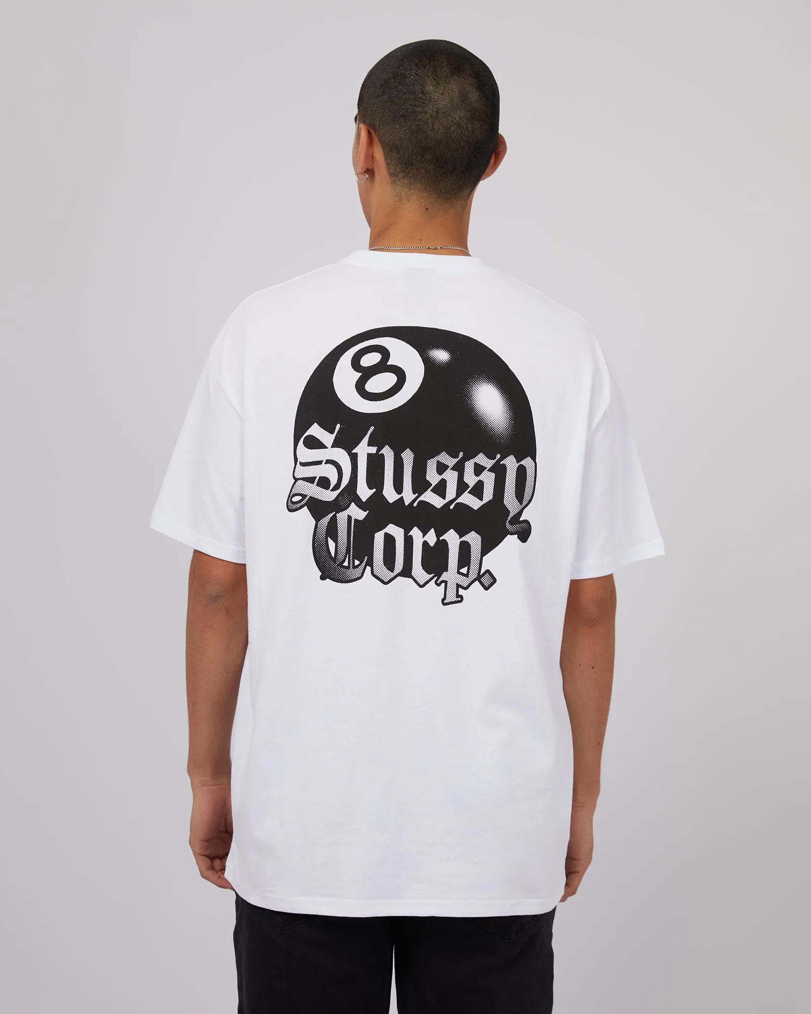 8 Ball Corp Ss Tee White sold by edge clothing product image thumbnail 3