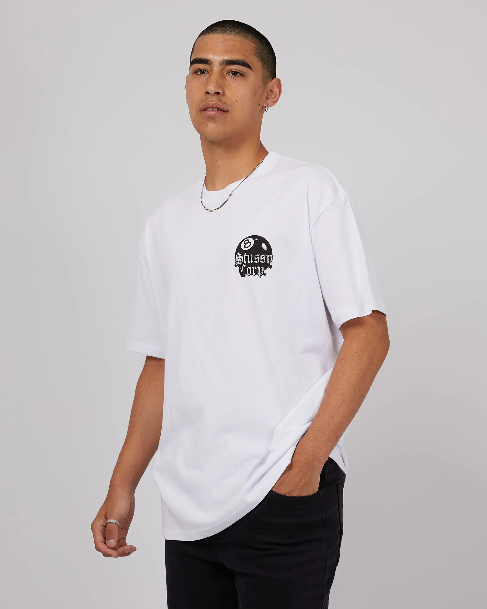 8 Ball Corp Ss Tee White sold by edge clothing product image thumbnail 4