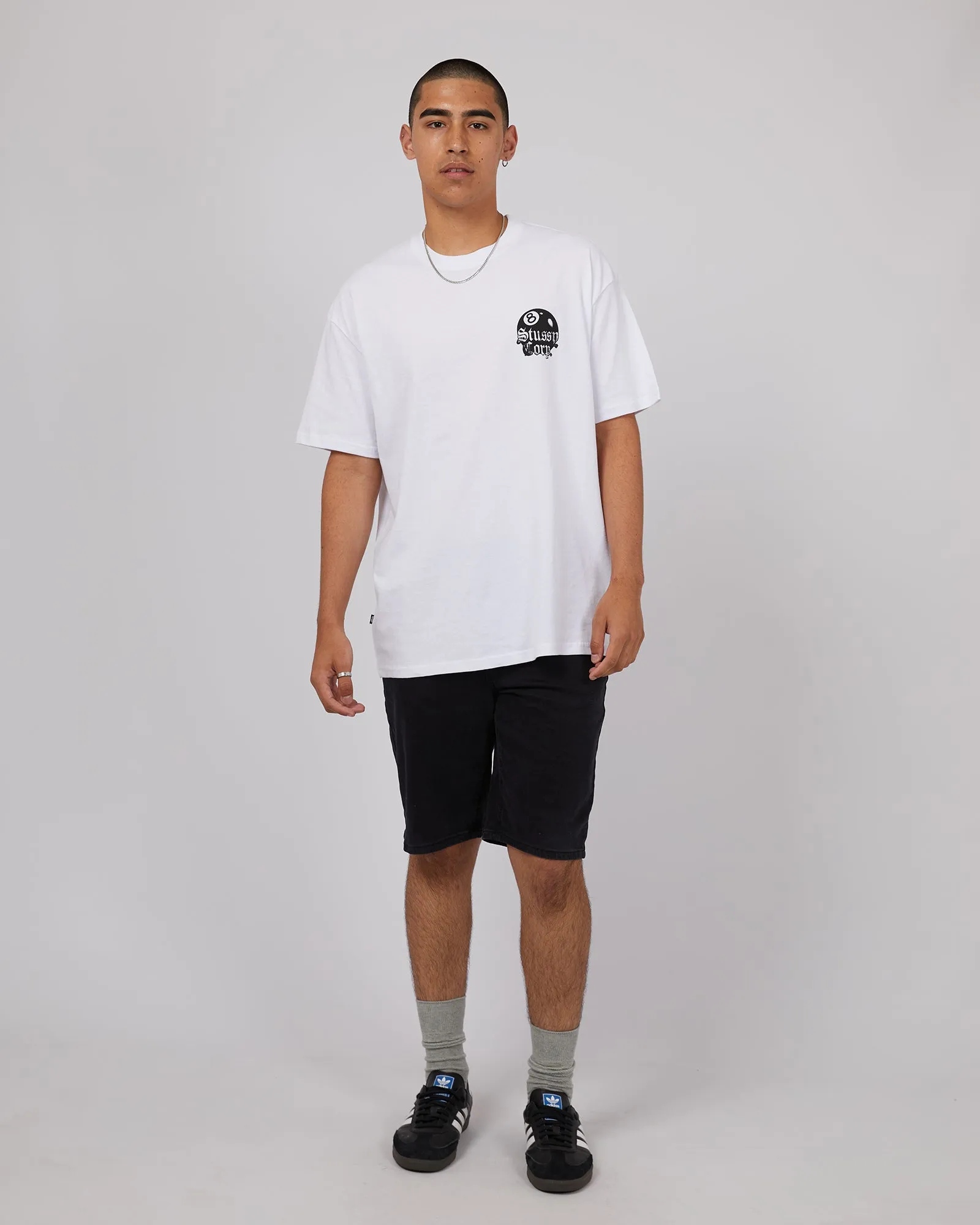 8 Ball Corp Ss Tee White sold by edge clothing product image thumbnail 2