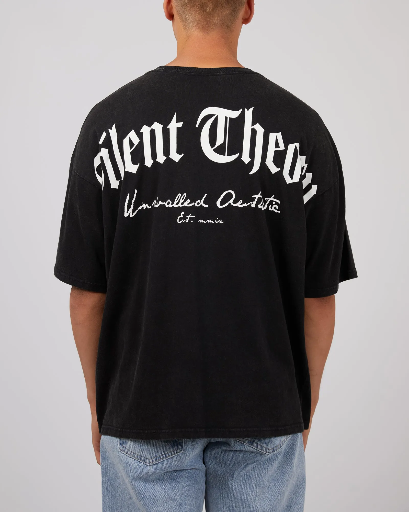Unit Tee Washed Black sold by edge clothing product image thumbnail 3