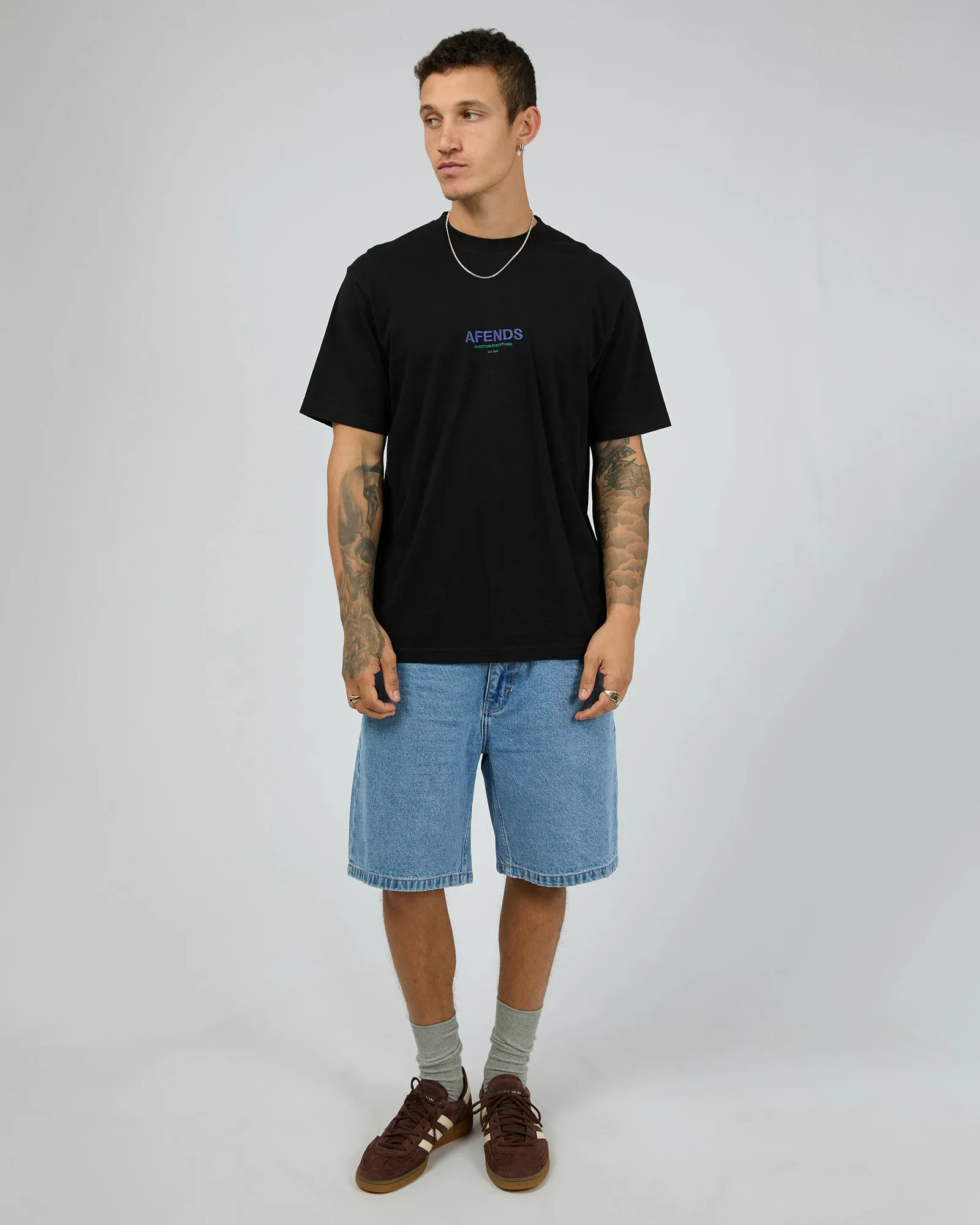 Vinyl Recycled Retro Fit Tee Black sold by edge clothing product image thumbnail 2
