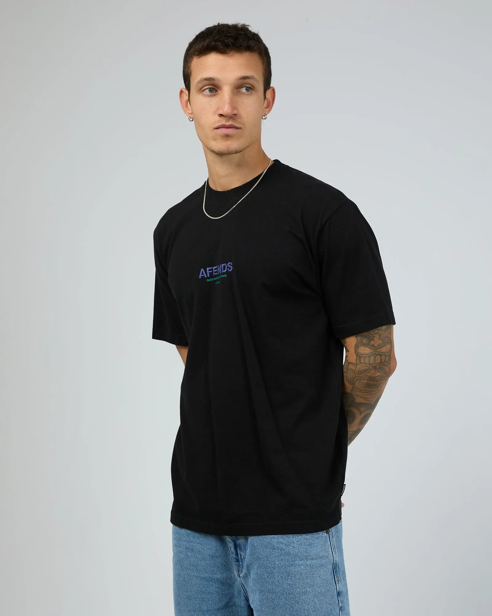 Vinyl Recycled Retro Fit Tee Black sold by edge clothing product image thumbnail 4