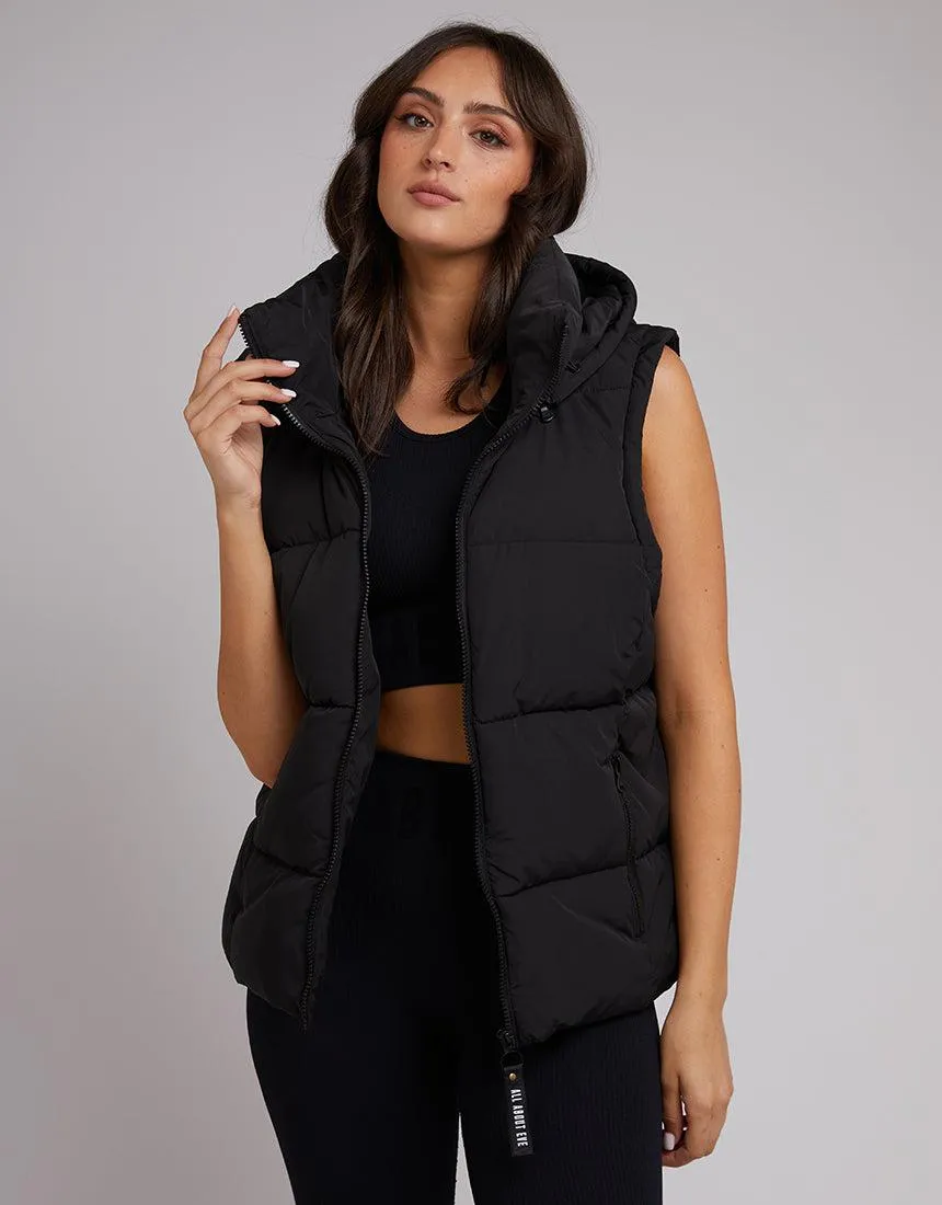 Remi Luxe Puffer Vest Black sold by edge clothing