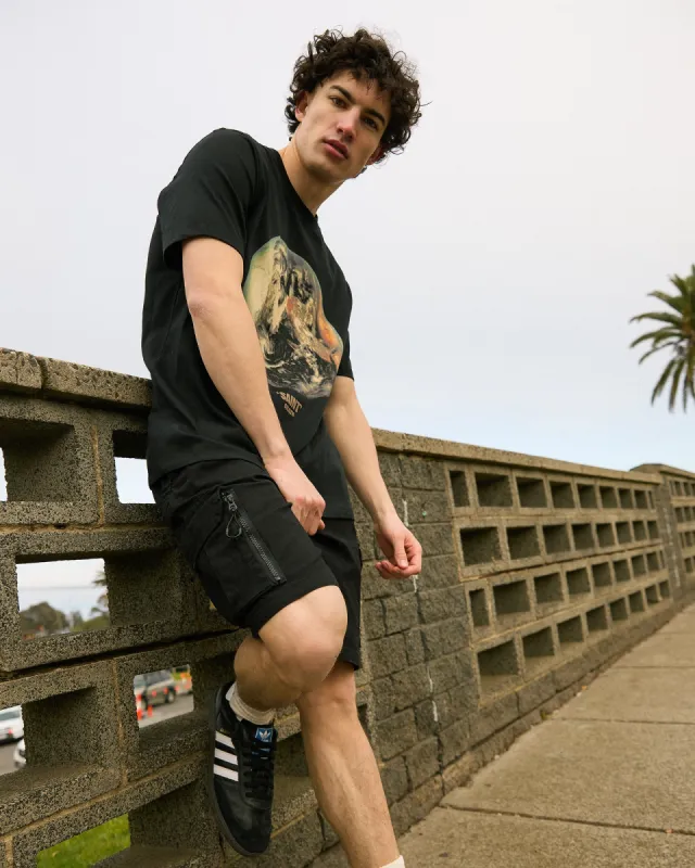 World Tee Black sold by edge clothing