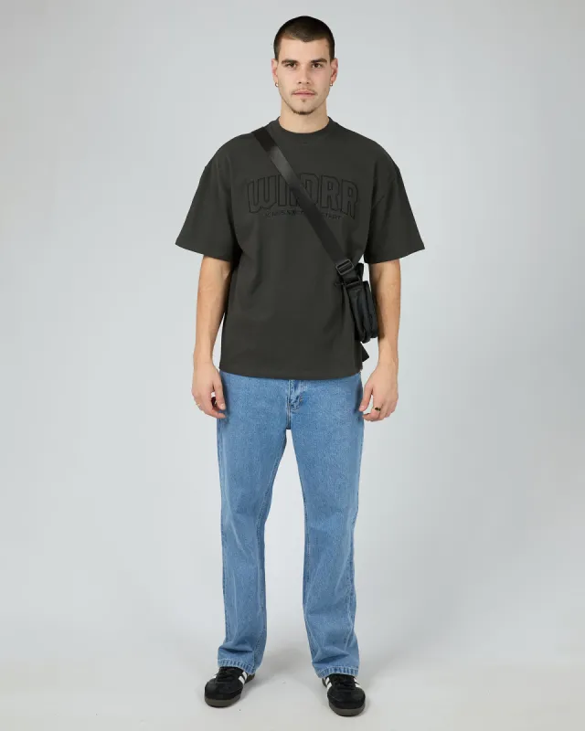 Feud Heavy Weight Tee Faded Black sold by edge clothing