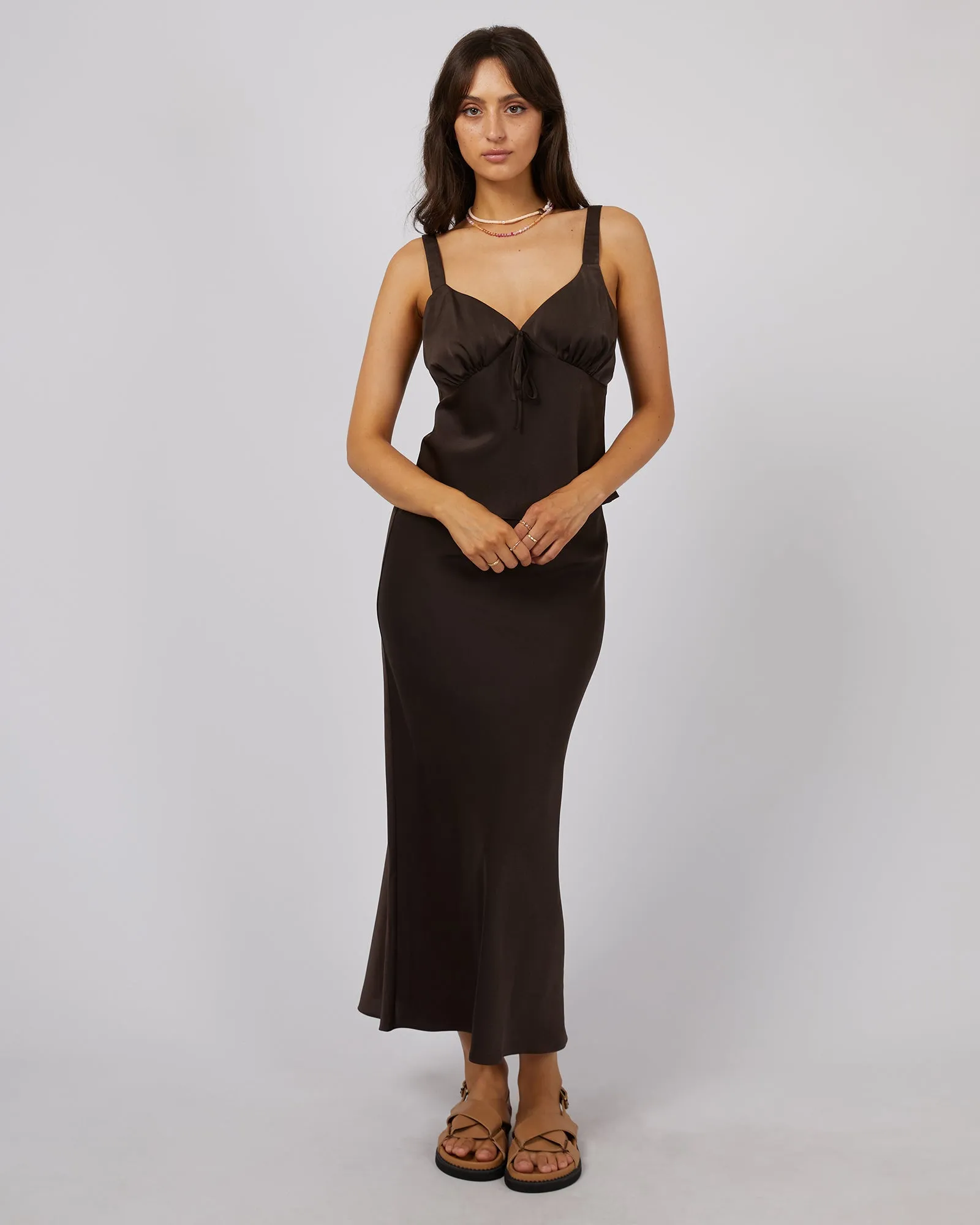 Aire Maxi Skirt Brown sold by edge clothing product image thumbnail 2