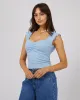 Bree Tee Blue sold by edge clothing